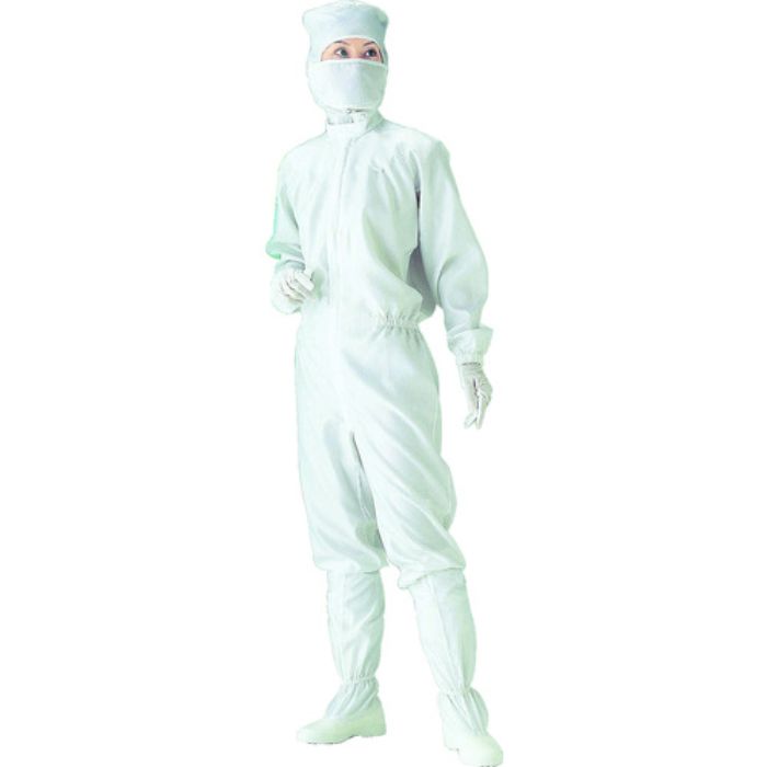 ゴールドウイン クリーンスーツ フロントファスナーワンピース PP1830 ホワイト M(Tcode:4231392)