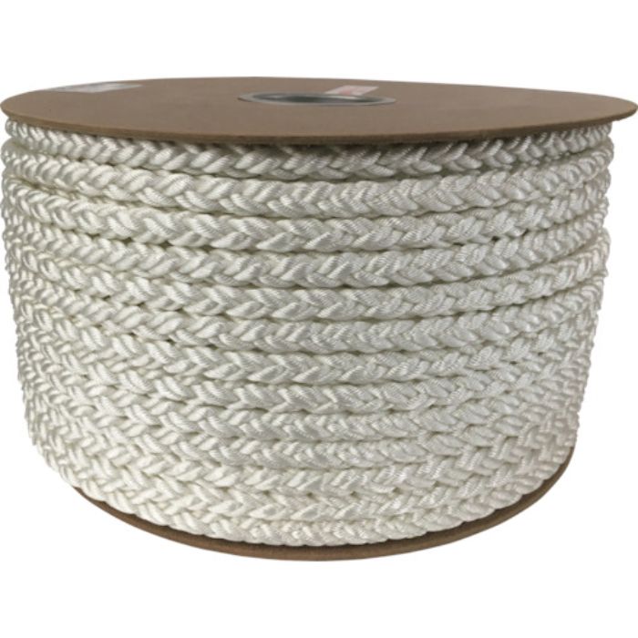 ユタカメイク ポリエステルクロス係留ドラム巻 12φ×100m 白(Tcode:7541180)