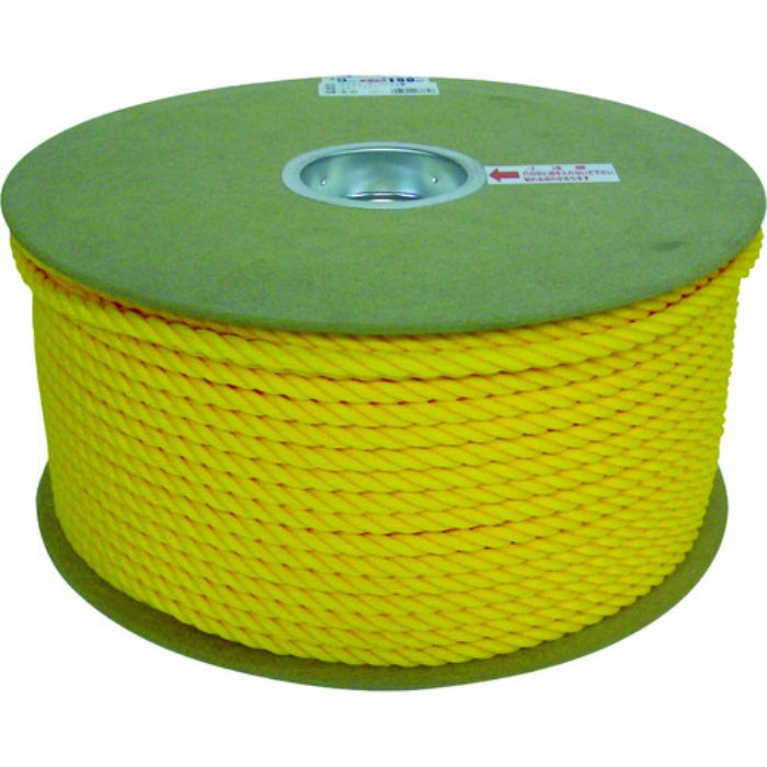 ユタカメイク ポリエチレンロープドラム巻 9mm×150m イエロー(Tcode:7947585)