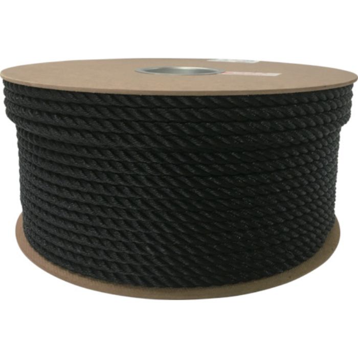 ユタカメイク ポリエチレンロープドラム巻 9mm×150m ブラック(Tcode:7947615)