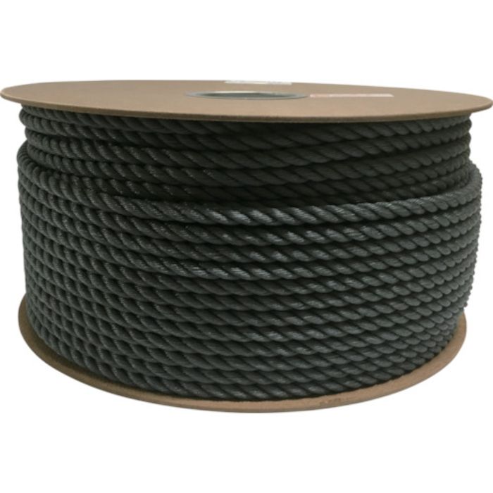 ユタカメイク ポリエチレンロープドラム巻 9mm×150m グレー(Tcode:7947658)