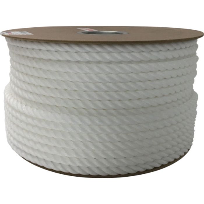 ユタカメイク ポリエチレンロープドラム巻 12mm×100m ホワイト(Tcode:7947721)