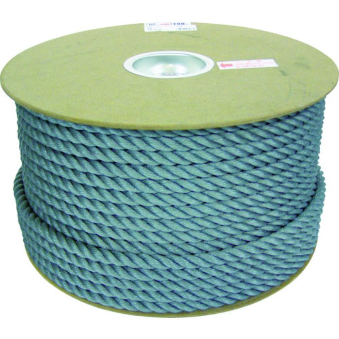 ユタカメイク ポリエチレンロープドラム巻 12mm×100m グレー(Tcode:7947739)