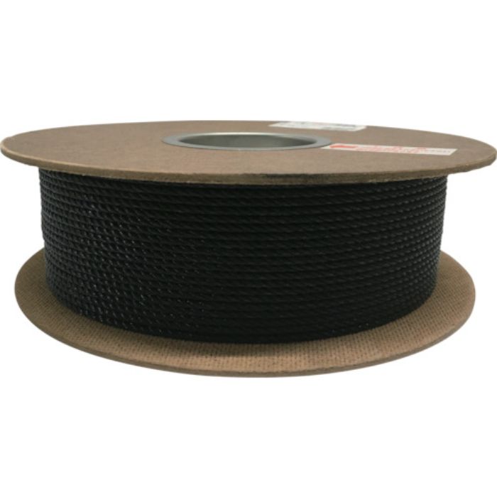 ユタカメイク ポリエチレンロープドラム巻 3mm×200m ブラック(Tcode:7947771)