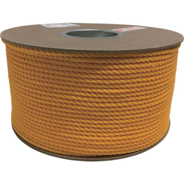 ユタカメイク ポリエチレンロープドラム巻 5mm×200m イエロー(Tcode:7947844)