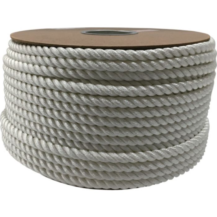 ユタカメイク ナイロン3ツ打ロープドラム巻 12φ×100m(Tcode:3708748)