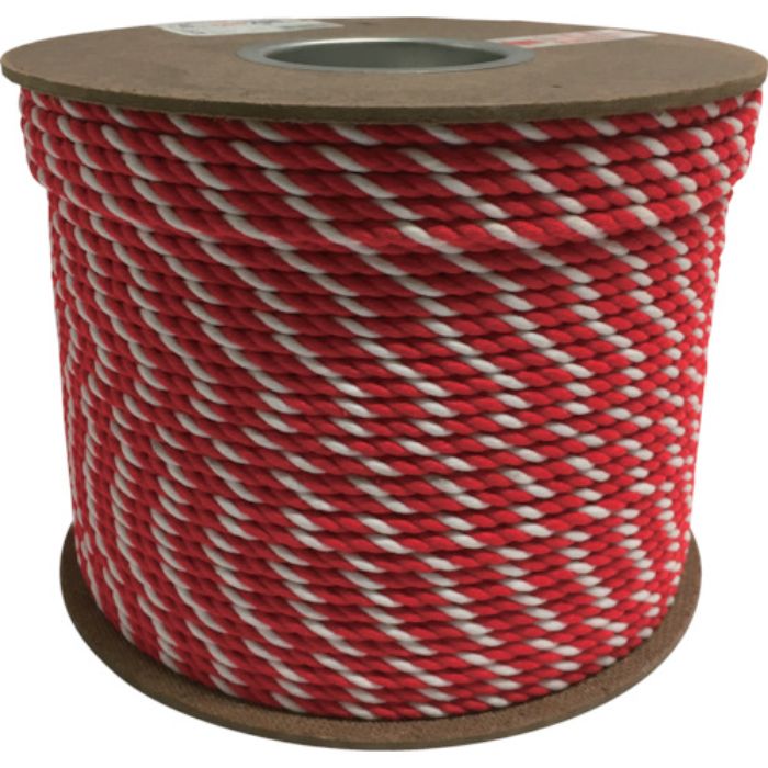 ユタカメイク アクリル紅白ロープ 6mm×200m(Tcode:7948051)