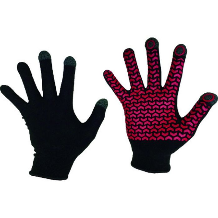 勝星 すべり止め手袋 クイックタッチ キャッチライナー ブラック M(Tcode:4746015)