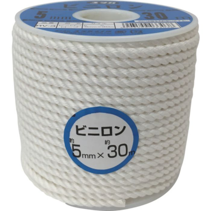 ユタカメイク ロープ ビニロンロープボビン巻 5φ×30m(Tcode:3676862)