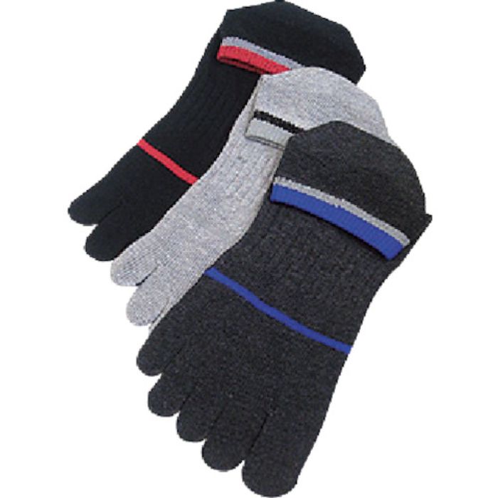 おたふく S-806N スニーカー カラー5本指 3P(Tcode:8355699)