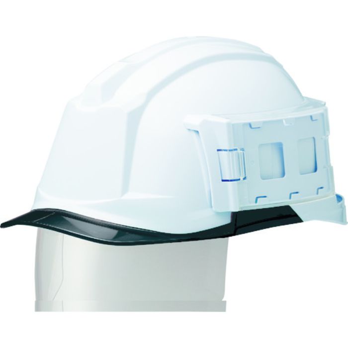 ミドリ安全 IDケース付ヘルメット(ワイドシールド付) SC-19PCLS-ID RA3 α ホワイト/スモーク(Tcode:1477094)