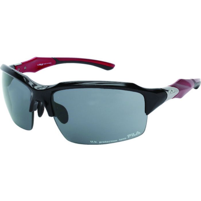 FILA サングラス SF6401-ブラック・レッド(Tcode:8556999)