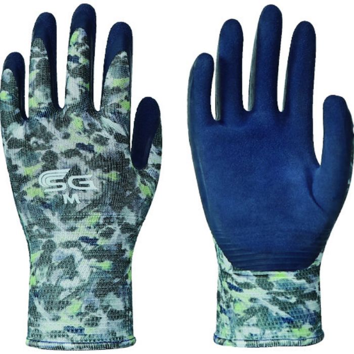 トワロン 天然ゴム背抜き手袋 SG-R107 ぼかし柄グレー M(Tcode:1373704)