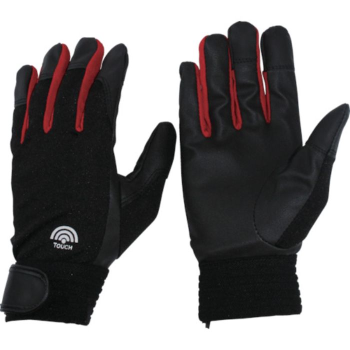 おたふく スマホ対応 PU合皮手袋 LL(Tcode:8245932)