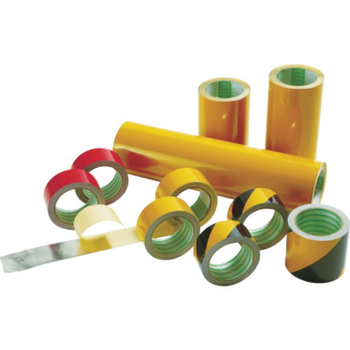 日東エルマテ 粗面反射テープ 100mmx10m イエロー(Tcode:3777367)