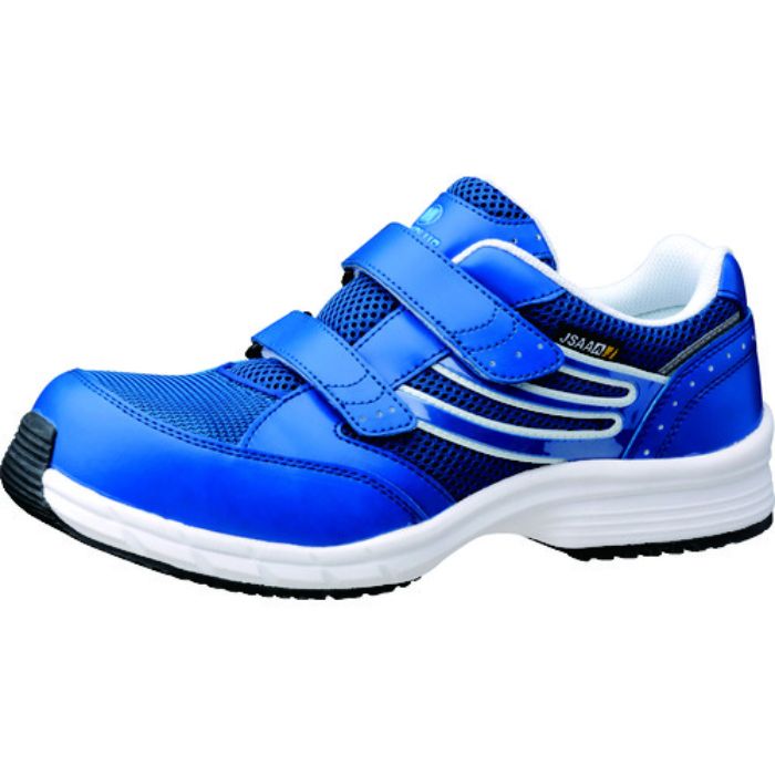 ミドリ安全 耐滑・先芯入りスニーカー SLS-705静電ブルー 24.5cm(Tcode:7891610)