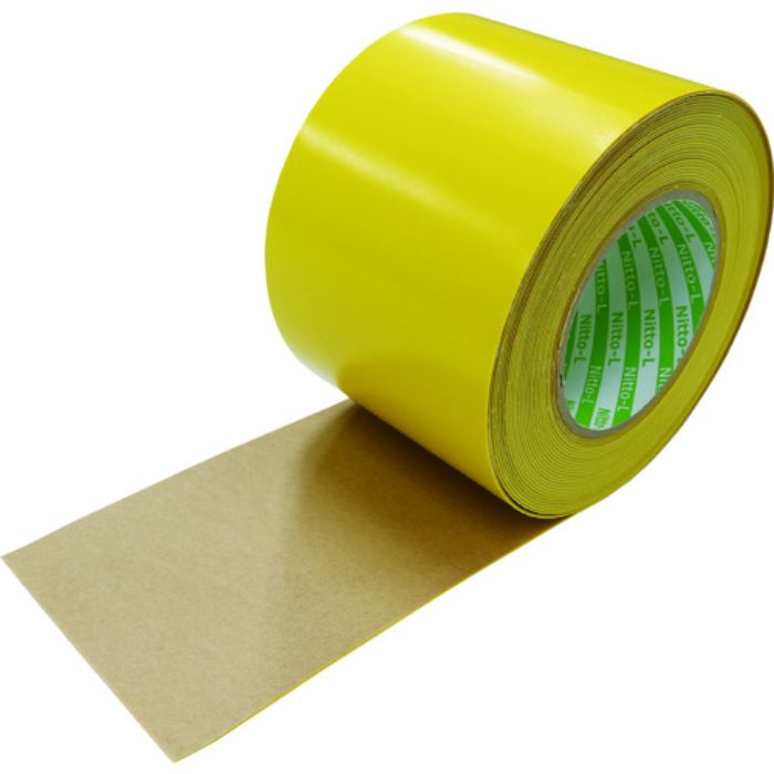 日東エルマテ 日東エルマテリアル 粗面ラインテープLS 0.91mm×100mm×10M 黄(Tcode:2072576)