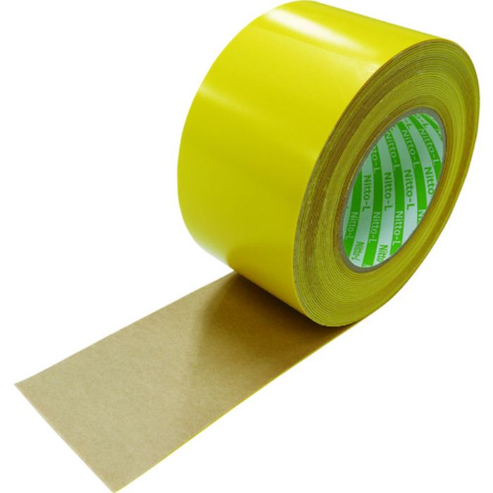 日東エルマテ 日東エルマテリアル 粗面ラインテープLS 0.91mm×75mm×10M 黄(Tcode:2072574)