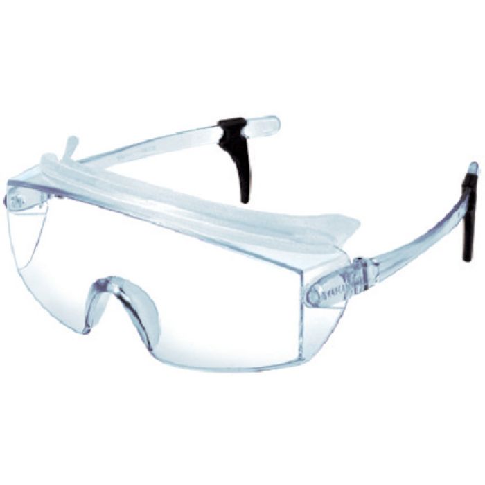 YAMAMOTO 一眼型セーフティグラス レンズ色クリア テンプルカラークリア フレーム色ブルー(Tcode:4974131)