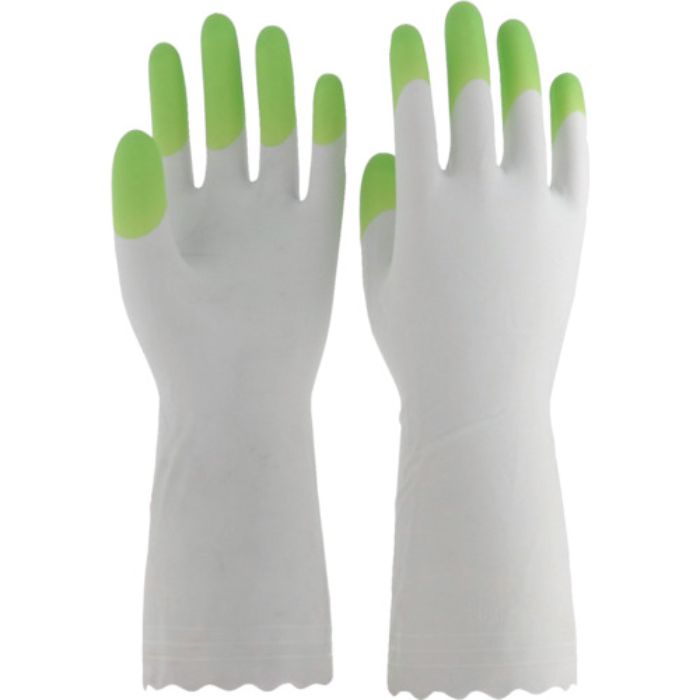 エステー ファミリー ビニールうす手 指先抗ウイルス加工 M グリーン(Tcode:2741207)