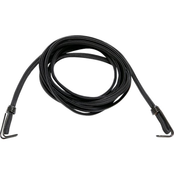 TRUSCO ゴムバンド バンジーコード(両端フック&ループ) ブラック 3.0m(Tcode:2610421)