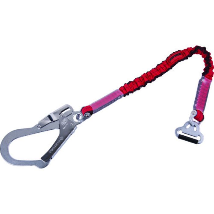 TSUYORON 胴ベルト型2丁掛け用補助ロープ 伸縮式ノロン 赤(Tcode:1633498)