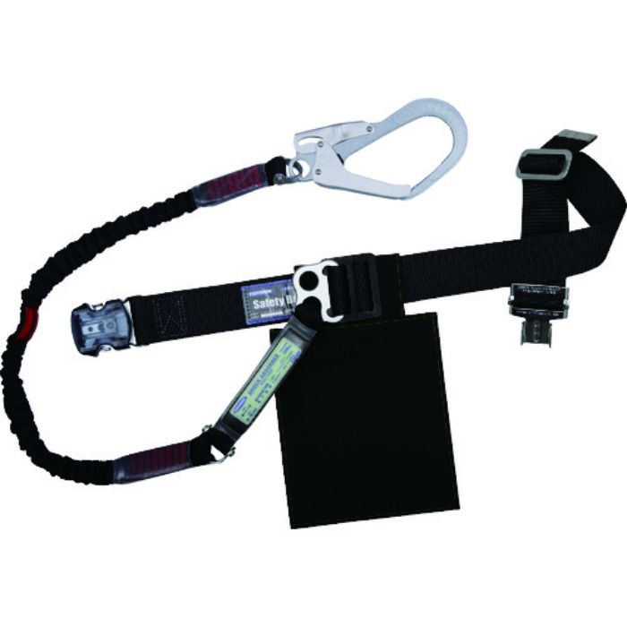 TSUYORON 胴ベルト型墜落制止用器具 TB-NV-OT593 ノビロン ワンタッチバックル アルミ軽量タイプ 黒 Mサイズ(Tcode:1631945)