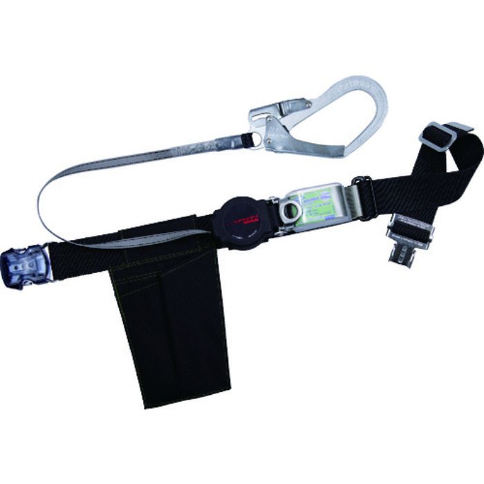 TSUYORON 胴ベルト型墜落制止用器具 ワンハンドリトラ ワンタッチ型 黒 Mサイズ(Tcode:1638184)