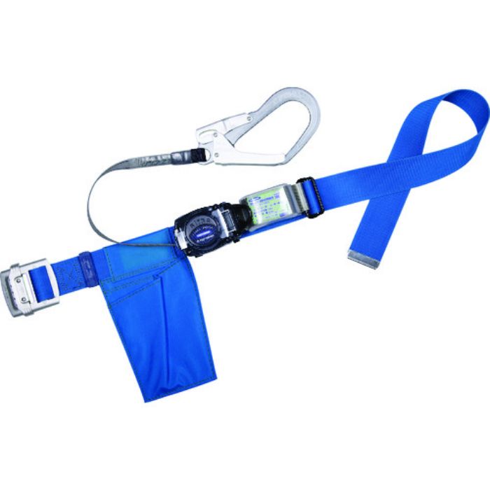 TSUYORON 胴ベルト型墜落制止用器具 TB-RL-593 リトラ(ロックなし) アルミ軽量タイプ 青 Lサイズ(Tcode:1635099)