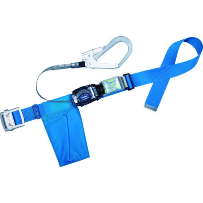 TSUYORON 胴ベルト型墜落制止用器具 TB-RL-593 リトラ(ロックなし) アルミ軽量タイプ 青 Mサイズ(Tcode:1636592)