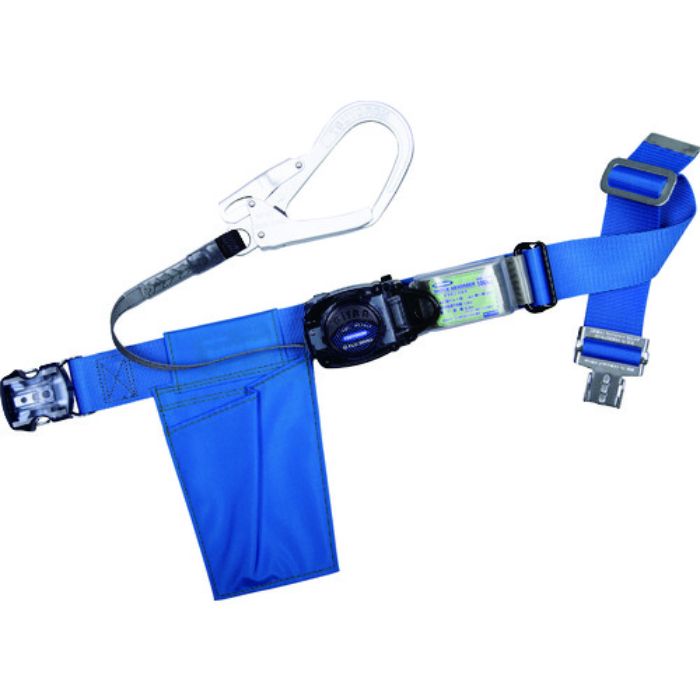 TSUYORON 胴ベルト型墜落制止用器具 TB-RL-OT593 リトラ(ロックなし) ワンタッチバックル アルミ軽量タイプ 青 Mサイズ(Tcode:1636621)