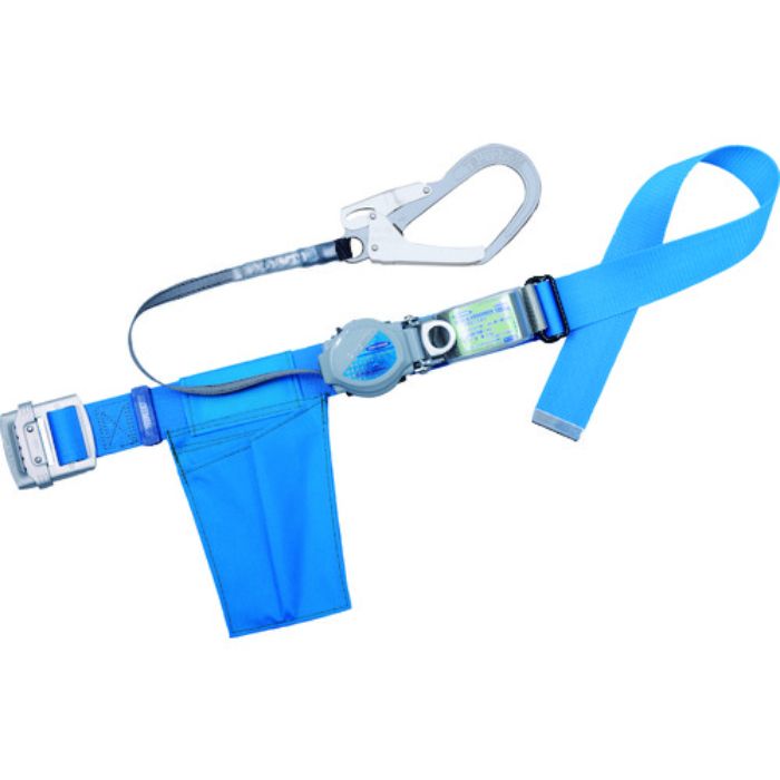 TSUYORON 胴ベルト型墜落制止用器具 TB-TRL-593 ツーウェイリトラ アルミ軽量タイプ 青 Mサイズ(Tcode:1633419)