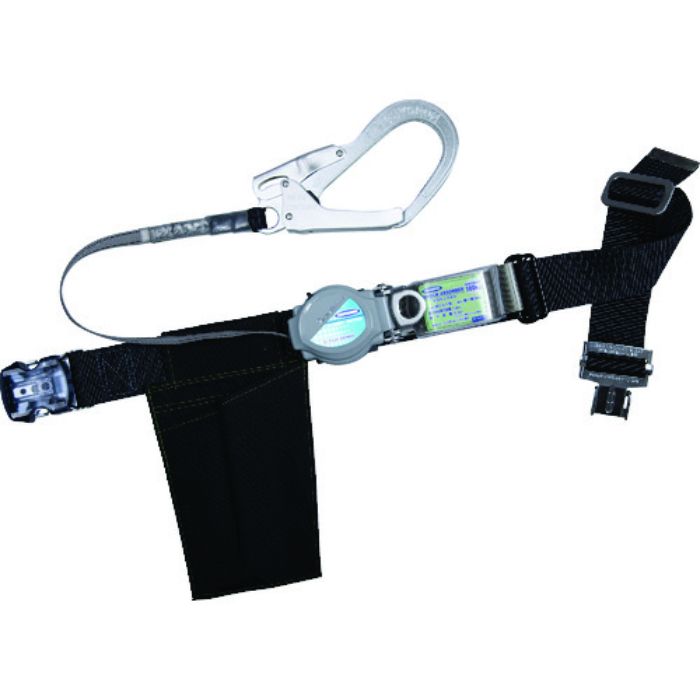 TSUYORON 胴ベルト型墜落制止用器具 TB-TRL-OT593 ツーウェイリトラ ワンタッチバックル アルミ軽量タイプ 黒 Lサイズ(Tcode:1633459)