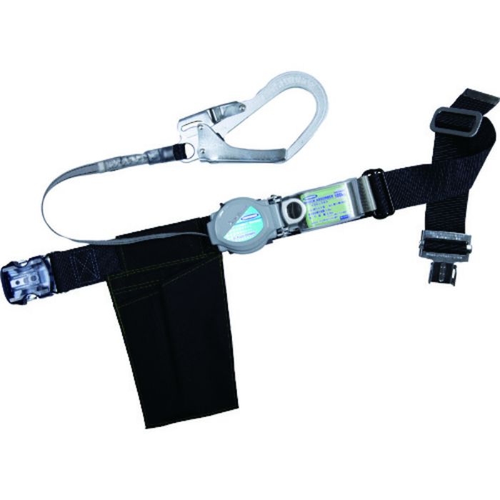 TSUYORON 胴ベルト型墜落制止用器具 ツーウェイリトラ ワンタッチ型 黒 Mサイズ(Tcode:1635049)