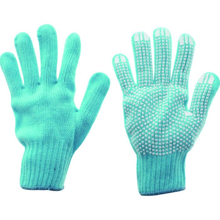 TRUSCO カラーナイロンすべり止め付軍手 青(Tcode:1952437)