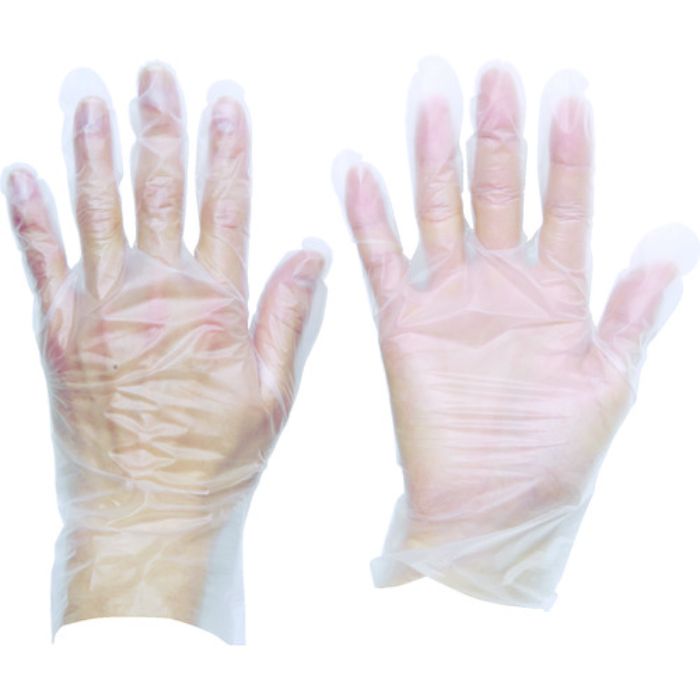 TRUSCO 熱可塑性エラストマー (TPE) 使い捨て手袋M 100枚(Tcode:8354697)