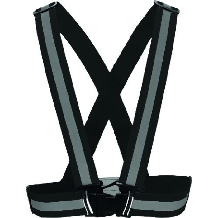 TRUSCO 伸縮安全ベスト ブラック(Tcode:1952431)