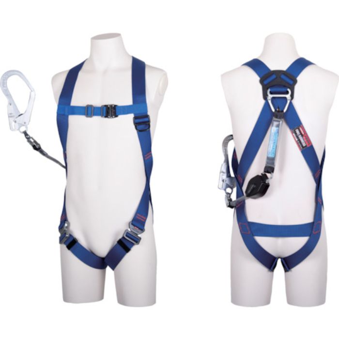 TSUYORON ライトハーネスランヤード付 TH-510-CR93SV-OT コルトリトラ 青 Mサイズ 黒(Tcode:3847761)