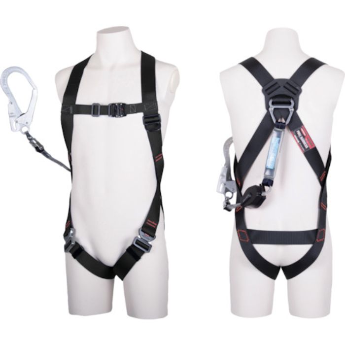 TSUYORON ライトハーネスランヤード付 TH-510-CR93SV-OT コルトリトラ 黒 Mサイズ 黒(Tcode:3847762)