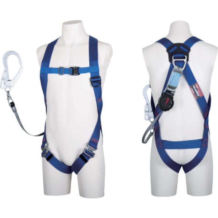 TSUYORON ライトハーネスランヤード付 TH-510-OH93SV-OT ワン・ハンドリトラ 青 Mサイズ(Tcode:1633504)