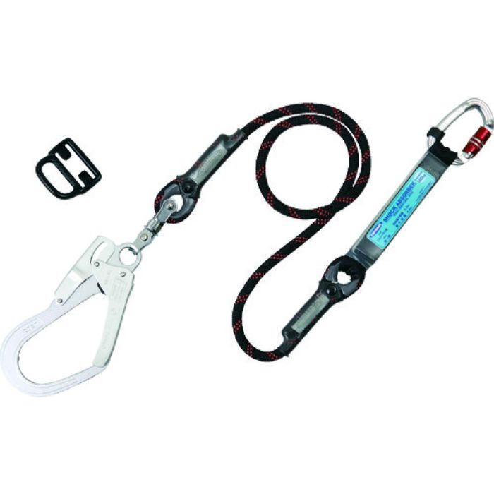 TSUYORON フルハーネス用ランヤード シングルランヤード Gブレード 黒(Tcode:1635088)