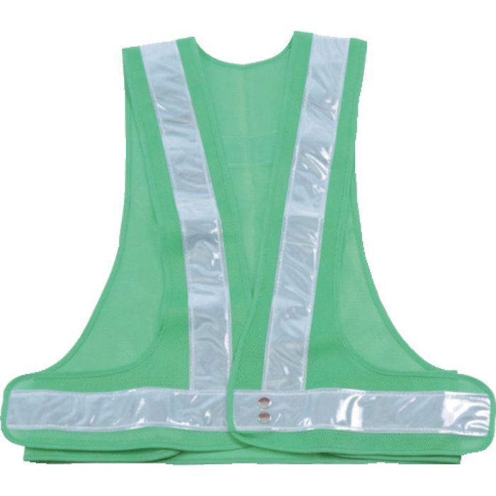 TRUSCO 安全ベスト 緑*シルバー ポリエステル製(Tcode:3623078)