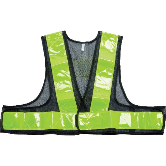 TRUSCO 安全ベスト 紺*イエロー ショート丈 ポリエステル製(Tcode:3623081)