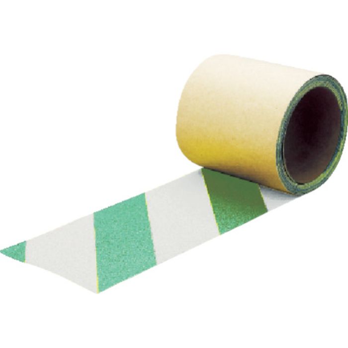 TRUSCO 蛍光ノンスリップテープ 屋外用 25mmX3m グリーン・ホワイト(Tcode:8291398)