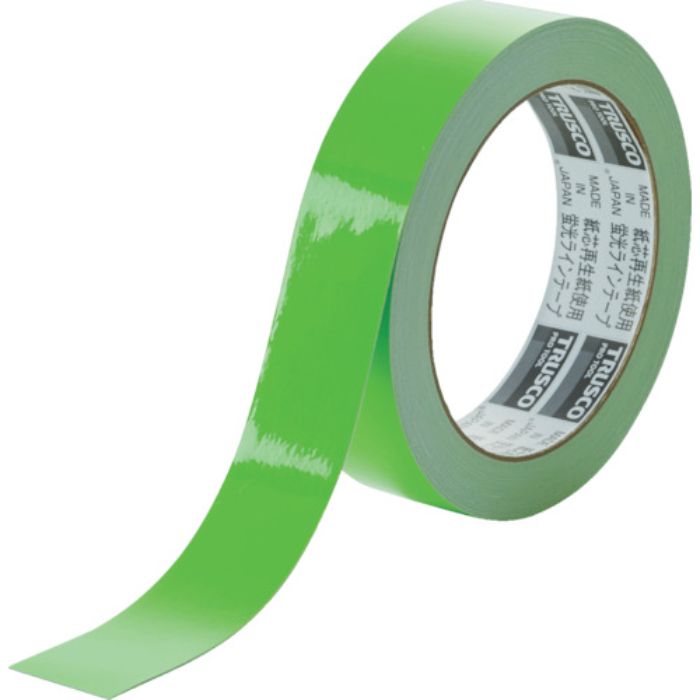 TRUSCO 蛍光ラインテープ25mmx10m グリーン(Tcode:7831749)