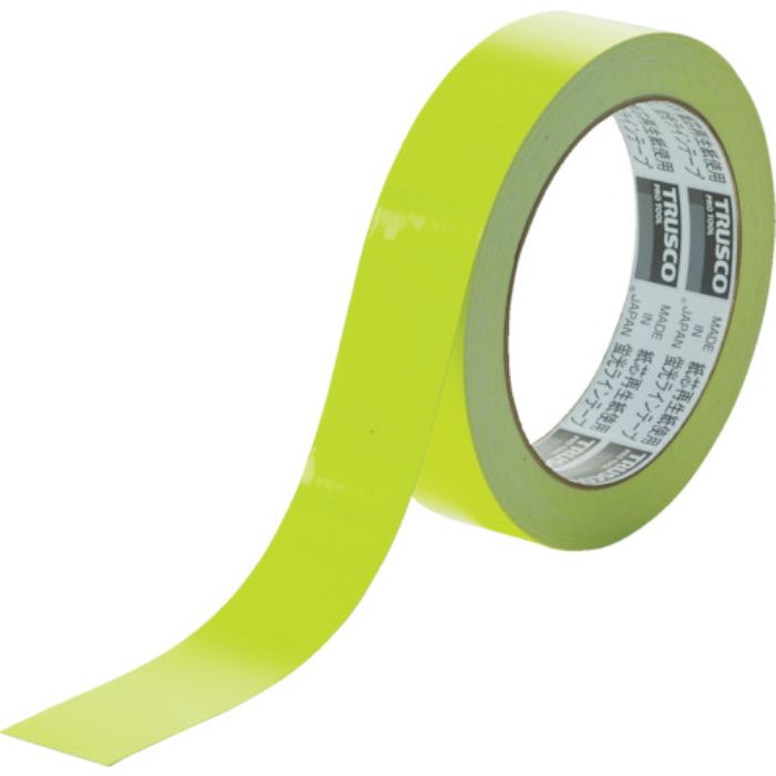 TRUSCO 蛍光ラインテープ25mmx10m イエロー(Tcode:7831790)