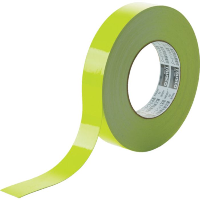 TRUSCO 蛍光ラインテープ25mmx33m イエロー(Tcode:7831862)
