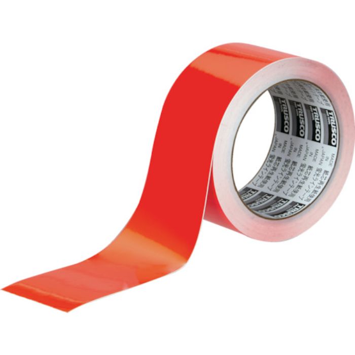 TRUSCO 蛍光ラインテープ50mmx10m レッド(Tcode:4887051)