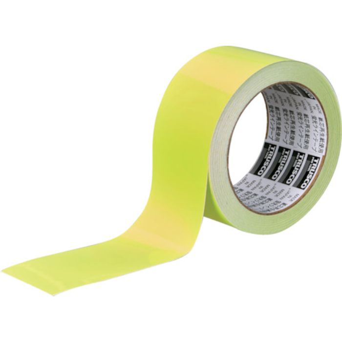 TRUSCO 蛍光ラインテープ50mmx10m イエロー(Tcode:4887069)