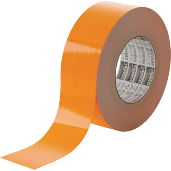 TRUSCO 蛍光ラインテープ50mmx33m オレンジ(Tcode:7831919)